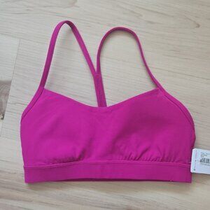 NWT Lululemon Flow Y Nulu Bra, Ripened Raspberry, Size 6